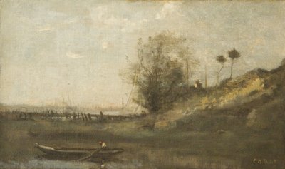 Normannische Estacade von Jean Baptiste Camille Corot